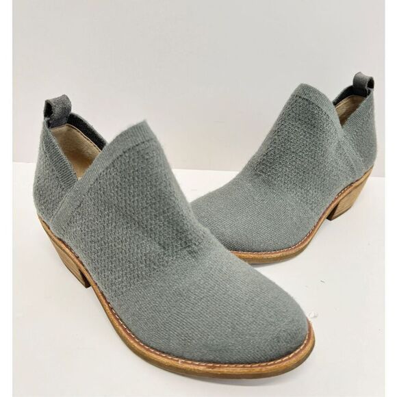 Amazon.com | AHZEHRSE Women Sofft Knit Booties Size‎ 6 Arvada Textile Upper Leather Sock Block Heel NEW